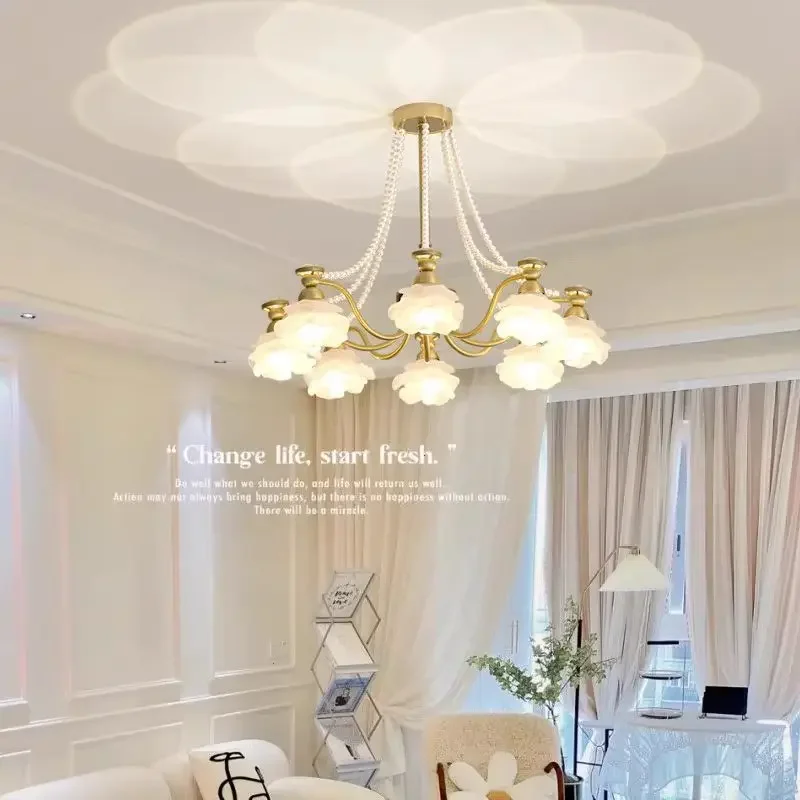 Luxury American Style Flower Pendant Lamp 2026 French Retro Design Glass Light Main Lighting Fixture for Living Room Bedroom Din
Luxury American Style Flower Pendant Lamp 2026 French Retro Design Glass Light Main Lighting Fixture for Living Room Bedroom Din