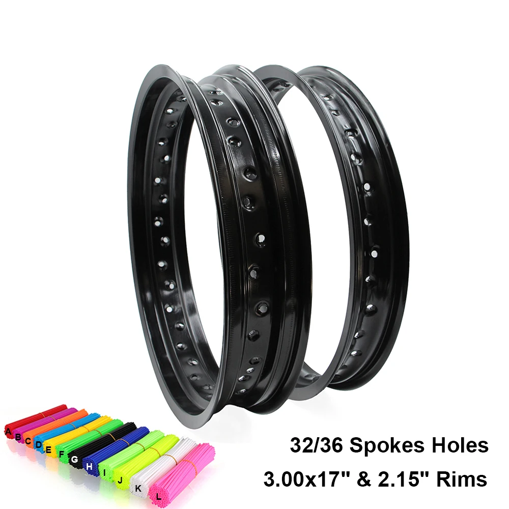 1 Pair Motorcycle Dirt Bike 17 Inch Aluminum 32/36 Spokes Holes Rims Motocross Enduro Front 2.15*17" Rear 3.00*17" Wheel Hub
1 Pair Motorcycle Dirt Bike 17 Inch Aluminum 32/36 Spokes Holes Rims Motocross Enduro Front 2.15*17" Rear 3.00*17" Wheel Hub
