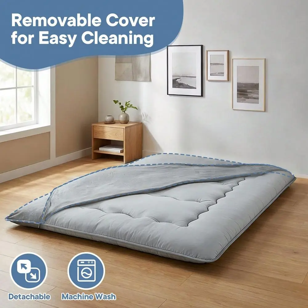 Floor Mattress Futon Mattress, 4Inch Twin Thicken Tatami Mat Sleeping Pad Foldable Roll Up Mat Boys Girls Dormitory Pad Kids Fl
Floor Mattress Futon Mattress, 4Inch Twin Thicken Tatami Mat Sleeping Pad Foldable Roll Up Mat Boys Girls Dormitory Pad Kids Fl