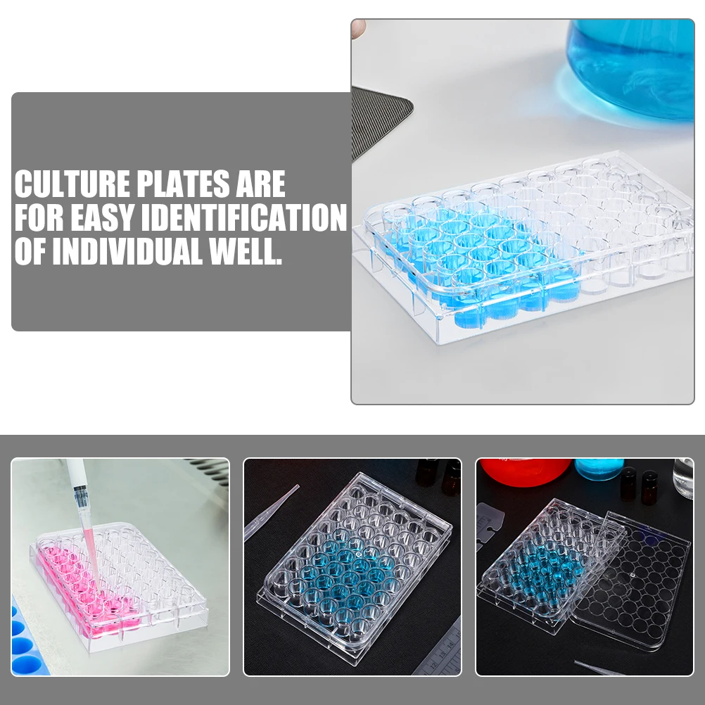2pcs 48 Well Culture Plate Lab Tissue Cell Disposable Transparent Tray Stacking Ring Reduced Evaporation Cross Contamination
2pcs 48 Well Culture Plate Lab Tissue Cell Disposable Transparent Tray Stacking Ring Reduced Evaporation Cross Contamination