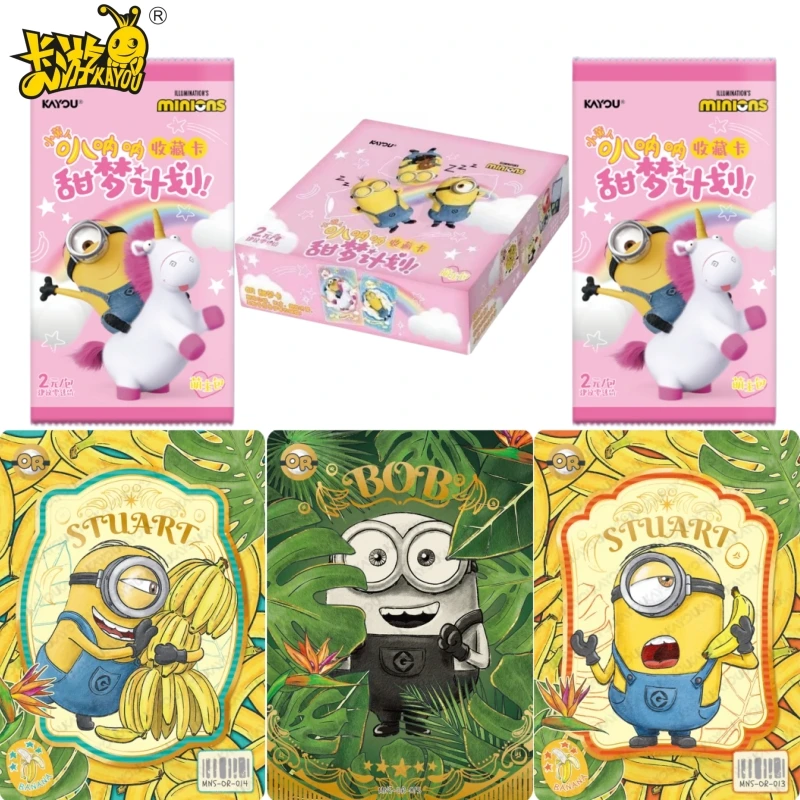 Official Genuine KAYOU Minions Sweet Dream Plan Series Cards Anime Movie Peripherals Collection Toy Cards Festival Gifts
Official Genuine KAYOU Minions Sweet Dream Plan Series Cards Anime Movie Peripherals Collection Toy Cards Festival Gifts