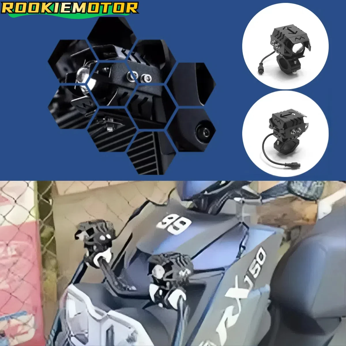 Universal 12V Motorcycle Spot Led Lights Auxiliary Lights 6000ML LED Spot Driving Fog Lights
Universal 12V Motorcycle Spot Led Lights Auxiliary Lights 6000ML LED Spot Driving Fog Lights