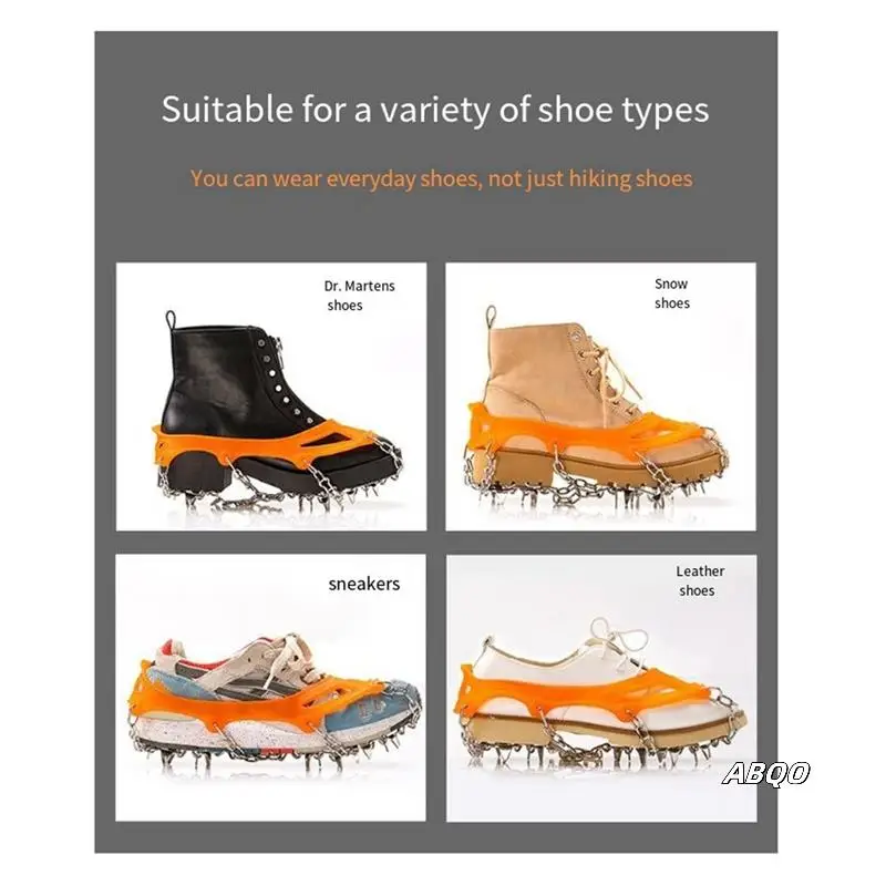 Crampons Stainless Steel Anti-Skid Ski Claws Mud Ice And Snow Anti-Skid Shoe Covers Mountaineering Anti-Skid Shoe Chains
Crampons Stainless Steel Anti-Skid Ski Claws Mud Ice And Snow Anti-Skid Shoe Covers Mountaineering Anti-Skid Shoe Chains