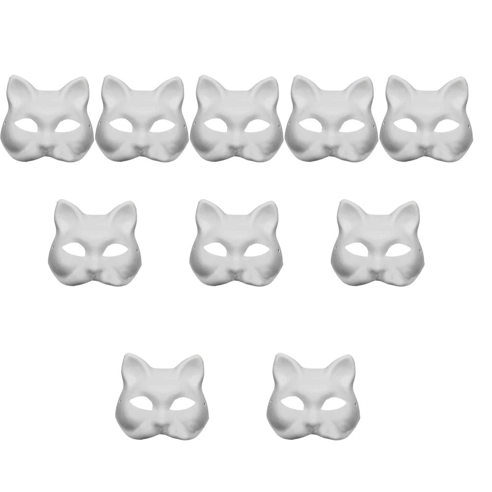 10 Pcs Pulp Blank Mask The Paintable Animal Manual Coloring Masks Decorative Make Your Own Kit Shape
10 Pcs Pulp Blank Mask The Paintable Animal Manual Coloring Masks Decorative Make Your Own Kit Shape