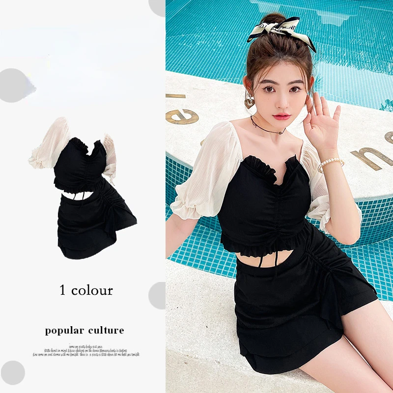 2025 New Sexy Two-Piece Swimsuit Women Short Sleeve Patchwork Monokini Summer Swimsuit Swim Skirt Ladies High Waist Bathing Suit
2025 New Sexy Two-Piece Swimsuit Women Short Sleeve Patchwork Monokini Summer Swimsuit Swim Skirt Ladies High Waist Bathing Suit