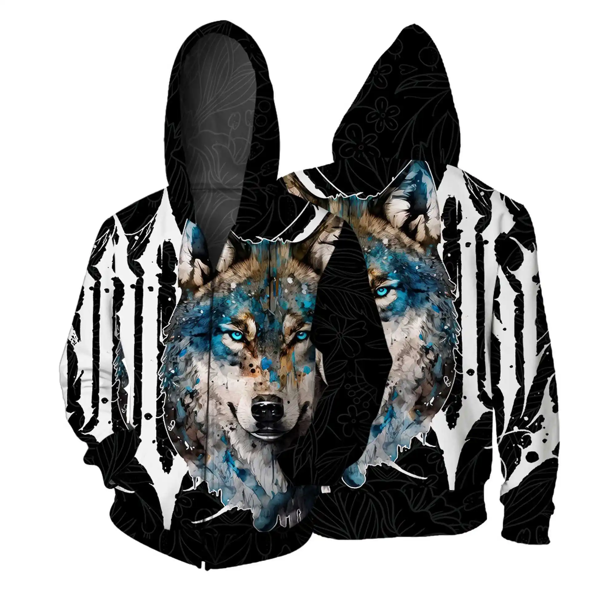 Autumn and Winter Men's Zipper Hoodie Animal Wolf 3D Printed Hoodie Street Fashion Oversized Men's Sportswear Men's Clothing
Autumn and Winter Men's Zipper Hoodie Animal Wolf 3D Printed Hoodie Street Fashion Oversized Men's Sportswear Men's Clothing