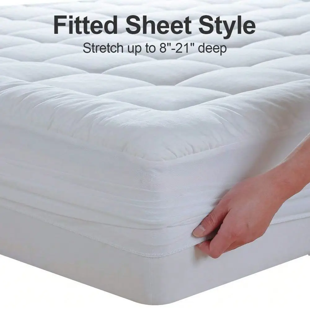 Full Size Mattress Pad Pillow Top Mattress Cover Quilted Fitted Mattress Protector Cotton 821 Deep Pocket Cooling Topper 54x75
Full Size Mattress Pad Pillow Top Mattress Cover Quilted Fitted Mattress Protector Cotton 821 Deep Pocket Cooling Topper 54x75