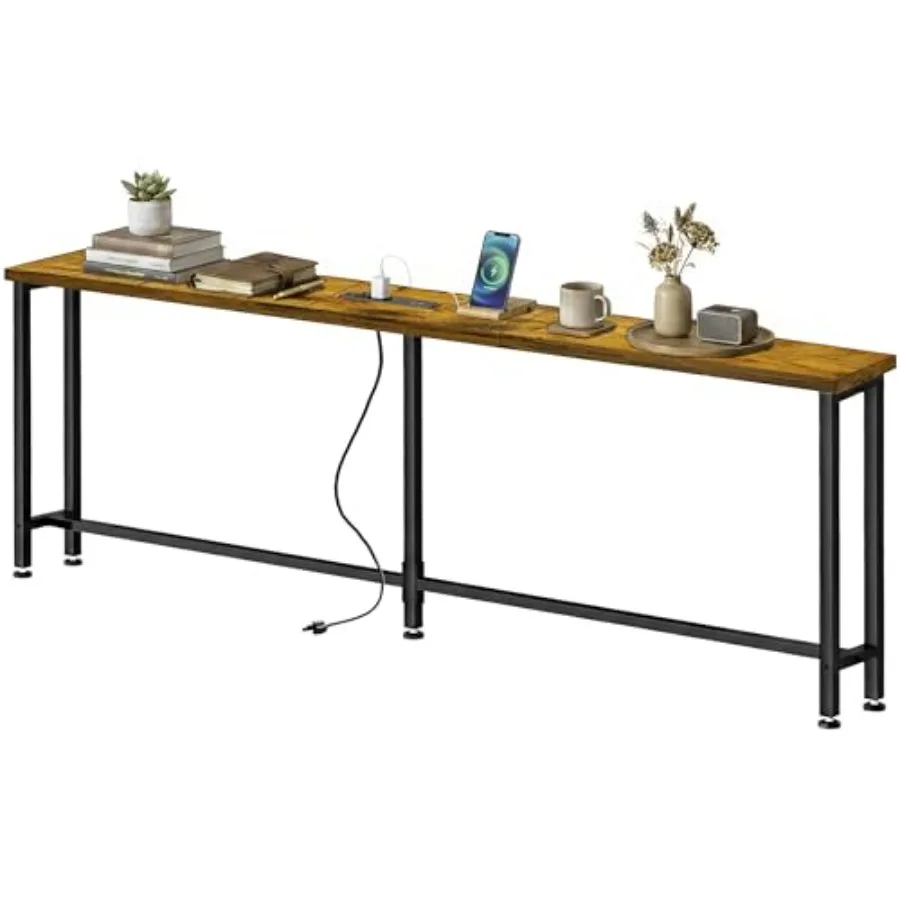 78" Narrow Sofa Table with Outlet AC Outlets and USB Ports Behind Couch Table with Charging Station Long Skinny Console Table f
78" Narrow Sofa Table with Outlet AC Outlets and USB Ports Behind Couch Table with Charging Station Long Skinny Console Table f