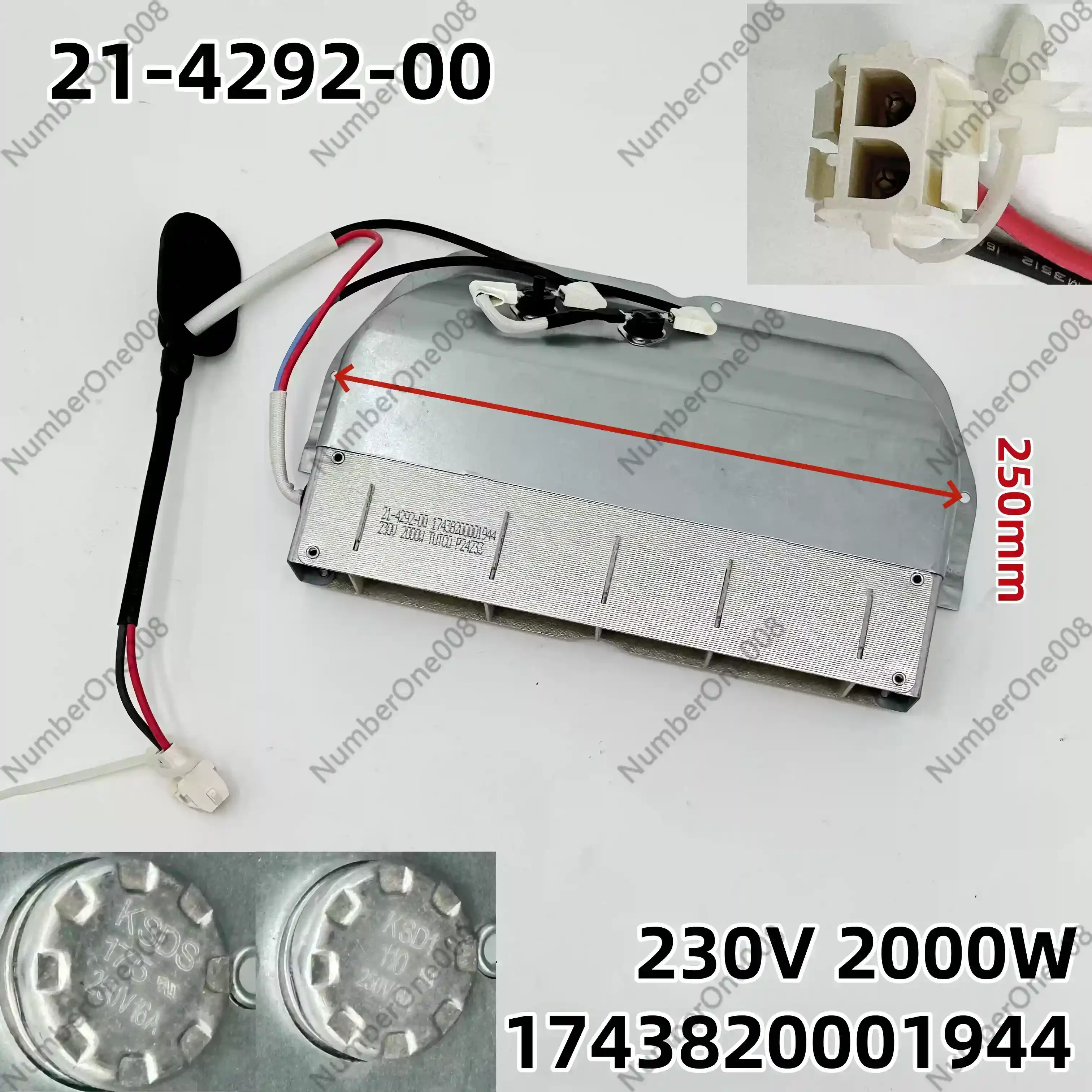 Original Clothes Dryer Accessories 21-4292-00 Heating Wire 17438200001944 Drying Heater
Original Clothes Dryer Accessories 21-4292-00 Heating Wire 17438200001944 Drying Heater