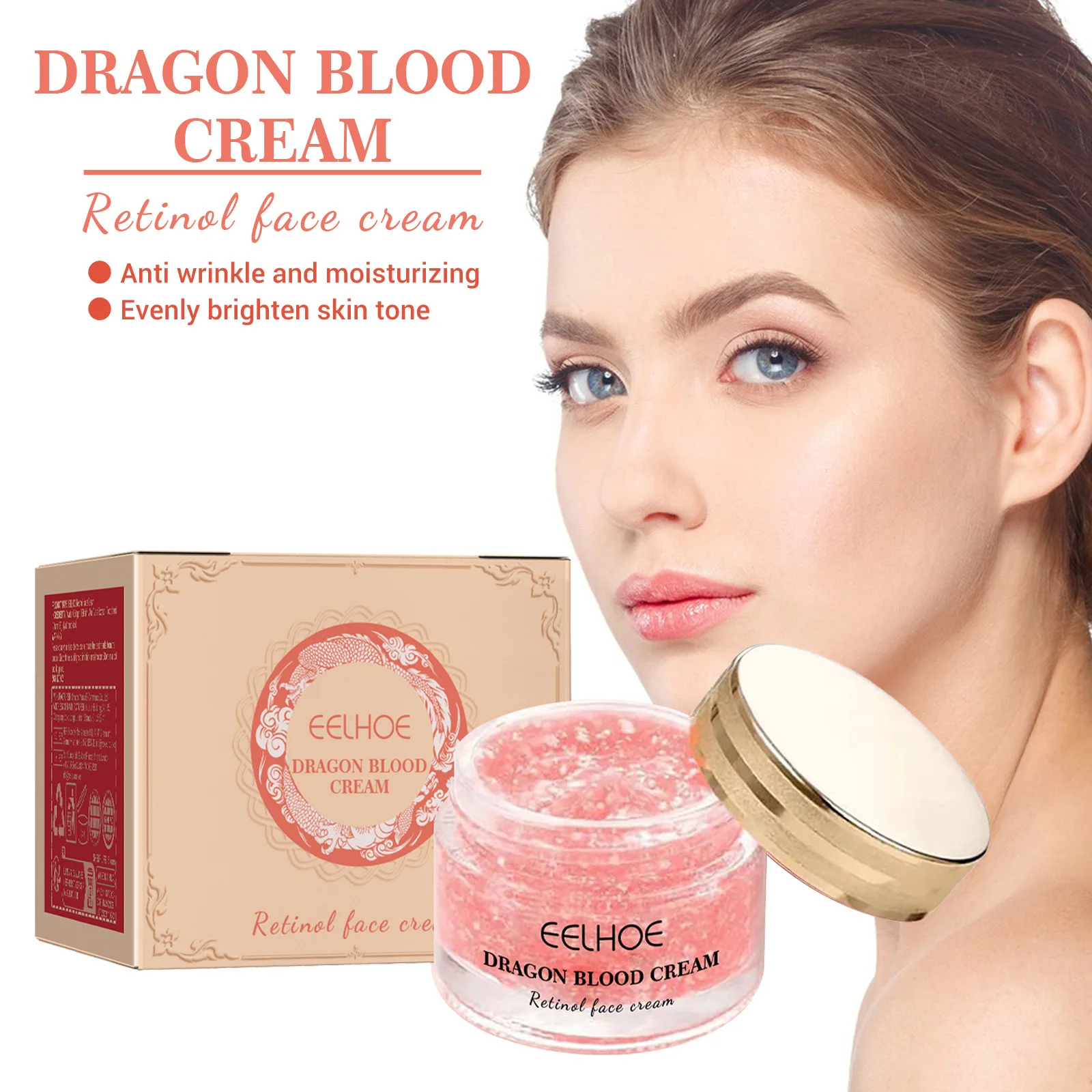 Eelhoe Retinol Face Cream Gently Care Fade Fine Lines Brighten Comfort Restore Natural Skin Soften Nourish Moisturize Face Cream 
Eelhoe Retinol Face Cream Gently Care Fade Fine Lines Brighten Comfort Restore Natural Skin Soften Nourish Moisturize Face Cream