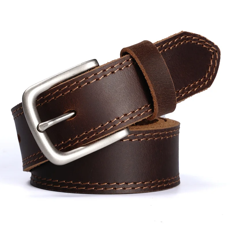Retro Style Men's Genuine Leather Belt Top Layer Cowhide Metal Buckle Business Waist Belt for Adults
Retro Style Men's Genuine Leather Belt Top Layer Cowhide Metal Buckle Business Waist Belt for Adults