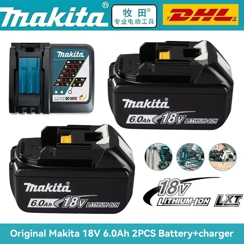 100% Original Makita 18V 6.0Ah Rechargeable Battery, Replacement for BL1830 BL1840 BL1850 BL1860B Cordless Power Tool
100% Original Makita 18V 6.0Ah Rechargeable Battery, Replacement for BL1830 BL1840 BL1850 BL1860B Cordless Power Tool