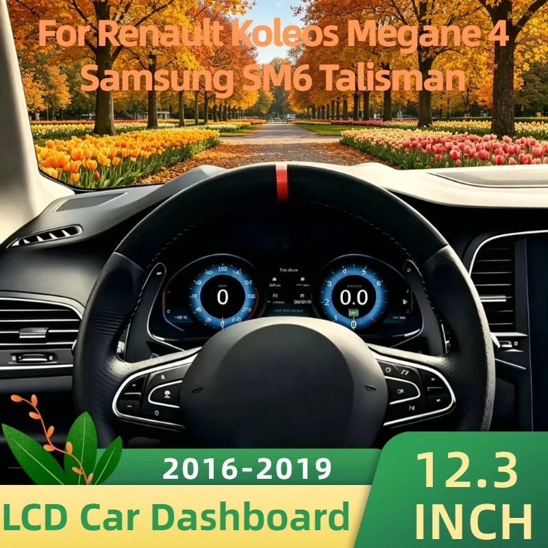 CarPlay 12.3" Dashboard Auto For Renault Koleos Megane 4 Samsung SM6 Talisman 2016-2019 Digital Instrument Cluster Screen meter
CarPlay 12.3" Dashboard Auto For Renault Koleos Megane 4 Samsung SM6 Talisman 2016-2019 Digital Instrument Cluster Screen meter