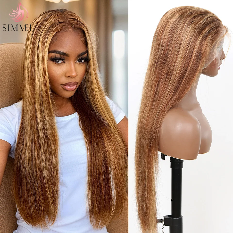 P4/27 Highlight Wig Human Hair 13x4 Bone Straight Lace Front Wigs Ombre Honey Blonde Colored Wig Pre Plucked With Baby Hair
P4/27 Highlight Wig Human Hair 13x4 Bone Straight Lace Front Wigs Ombre Honey Blonde Colored Wig Pre Plucked With Baby Hair