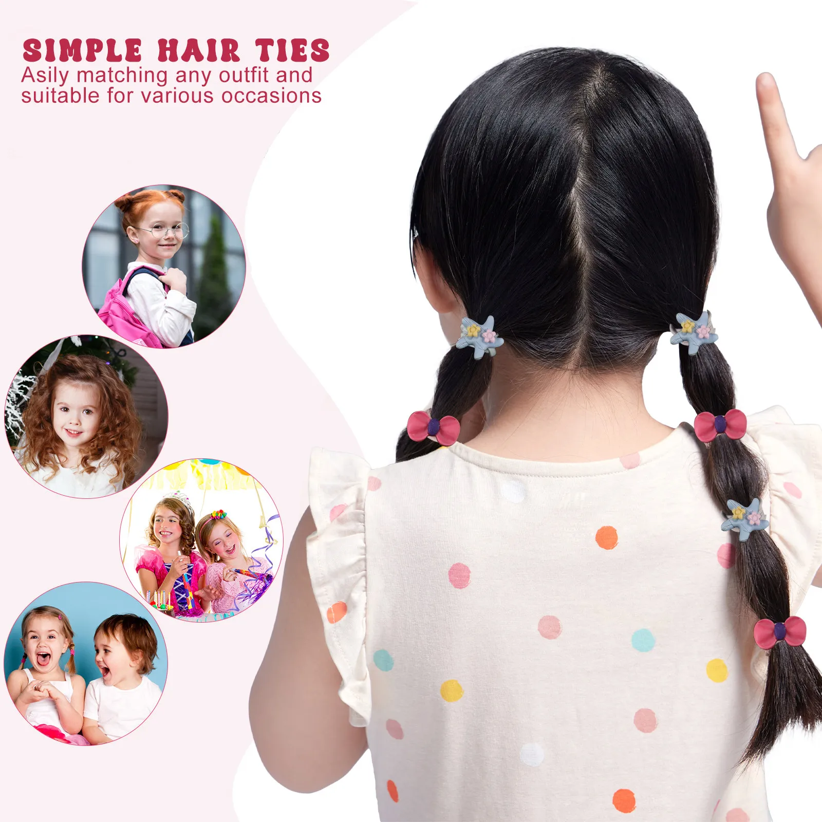 120Pcs Girls Hair Accessories Elastic Hair Ties for Toddler Girls Optimal Stretch Comfortable Fit Vibrant Colors Cute Patterns
120Pcs Girls Hair Accessories Elastic Hair Ties for Toddler Girls Optimal Stretch Comfortable Fit Vibrant Colors Cute Patterns