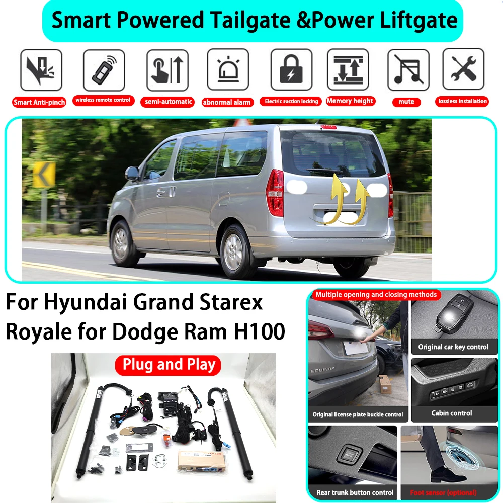 for Hyundai Grand Starex Royale for Dodge Ram H100 Van Wagon Smart Automatic Powered Tailgate Electric Power Tailgate Lift Kit
for Hyundai Grand Starex Royale for Dodge Ram H100 Van Wagon Smart Automatic Powered Tailgate Electric Power Tailgate Lift Kit