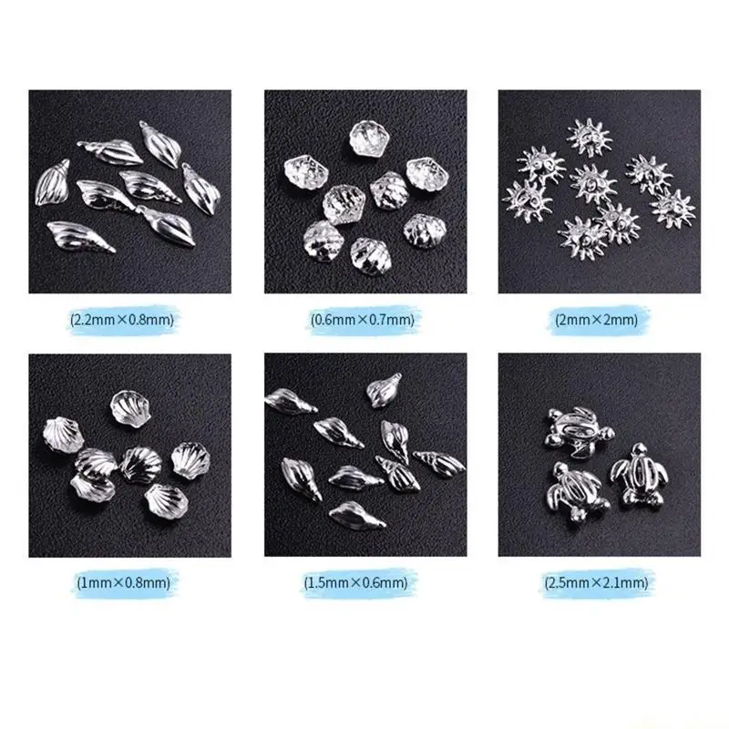 31BF Alloy Art 3D Metal Rivets Charms Studs Ocean Theme Star Seashell Mold Fillers Manicure DIY Decals Decor
31BF Alloy Art 3D Metal Rivets Charms Studs Ocean Theme Star Seashell Mold Fillers Manicure DIY Decals Decor