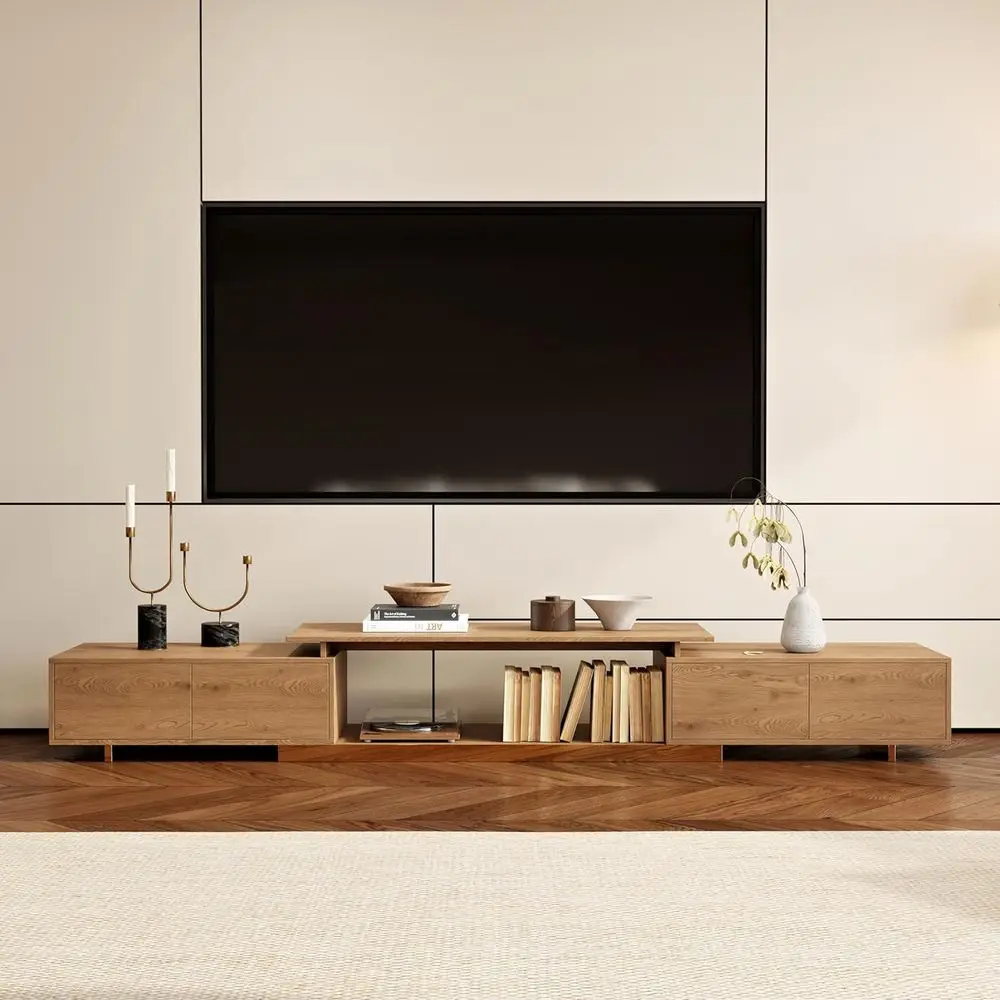 Adjustable TV Stand for 65-85 Inch TVs with Storage Shelves, Walnut Media Console for Living Room & Bedroom
Adjustable TV Stand for 65-85 Inch TVs with Storage Shelves, Walnut Media Console for Living Room & Bedroom