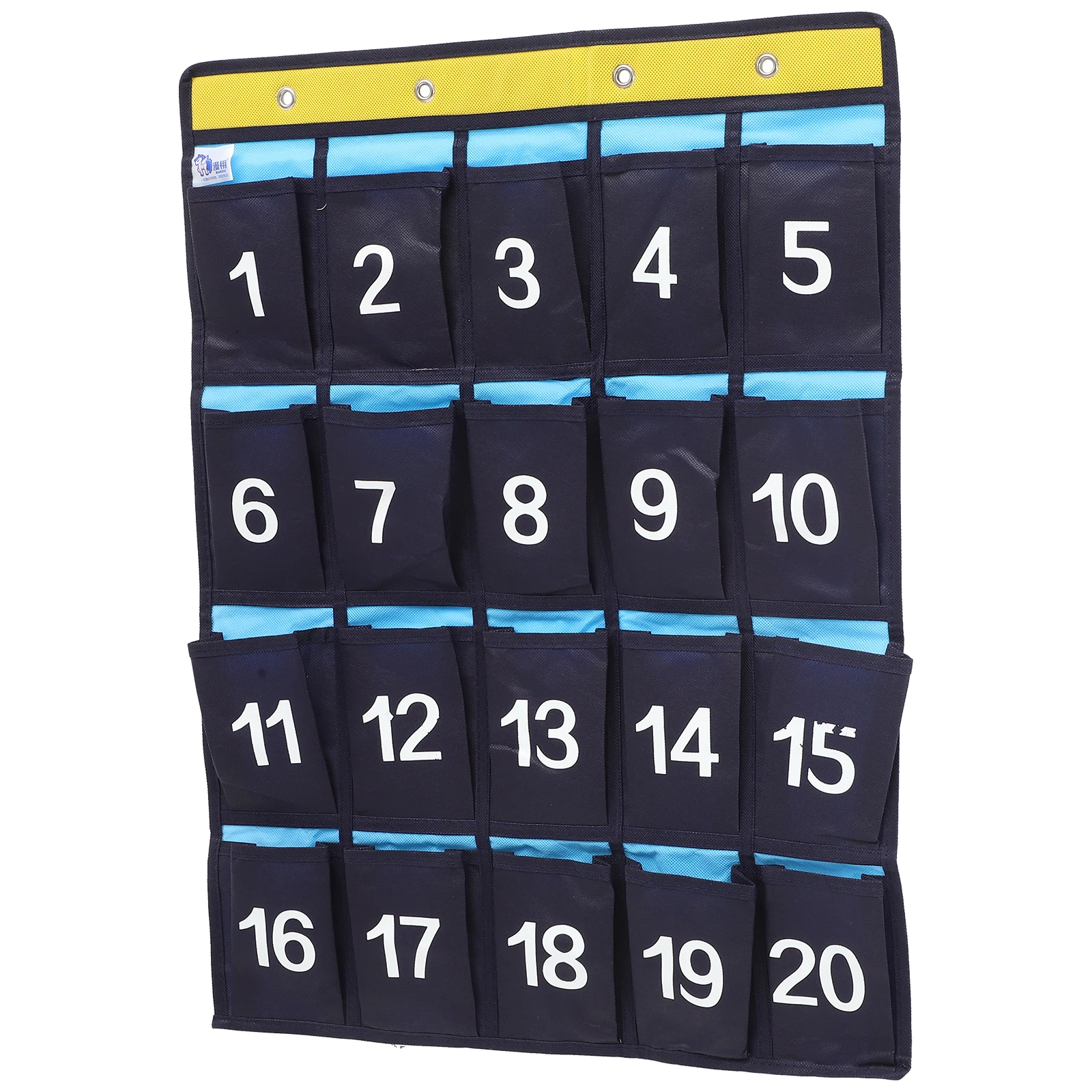 Non Woven Phone Bag 4 Metal Rings Hanging Cell Pouch Classroom Storage Wall Blue Holder Numbered Pockets Foldable
Non Woven Phone Bag 4 Metal Rings Hanging Cell Pouch Classroom Storage Wall Blue Holder Numbered Pockets Foldable