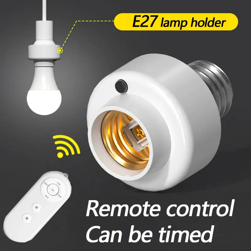 E27 Wireless Remote Control Smart Timer Switch Lamp Holder 220V House Multi Light Switch Baby Room Bedroom Timer Switch
E27 Wireless Remote Control Smart Timer Switch Lamp Holder 220V House Multi Light Switch Baby Room Bedroom Timer Switch
