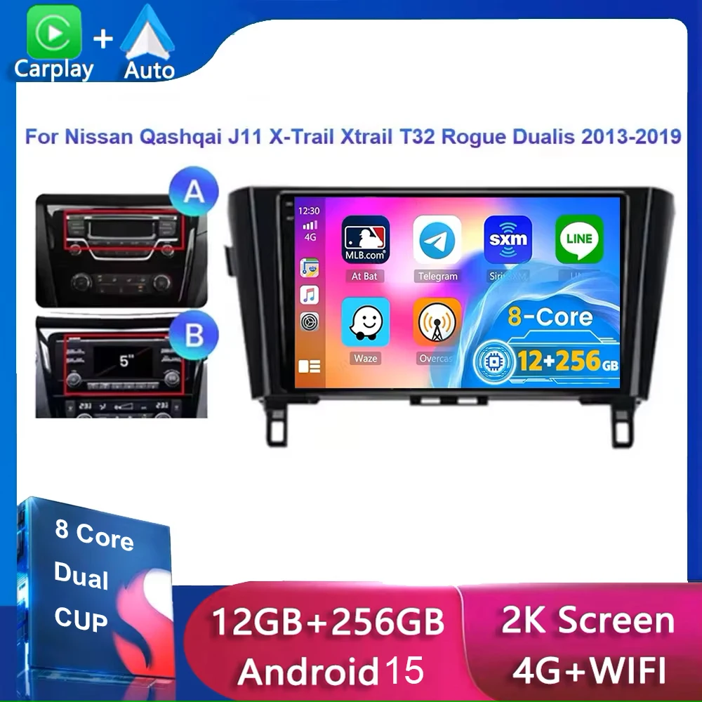 Автомобильный радиоплеер Android 15 для Nissan Qashqai J11 X-Trail Xtrail T32 Rogue Dualis 2013-2019 Carplay AUTO Поддержка OEM BOSE 360
Автомобильный радиоплеер Android 15 для Nissan Qashqai J11 X-Trail Xtrail T32 Rogue Dualis 2013-2019 Carplay AUTO Поддержка OEM BOSE 360