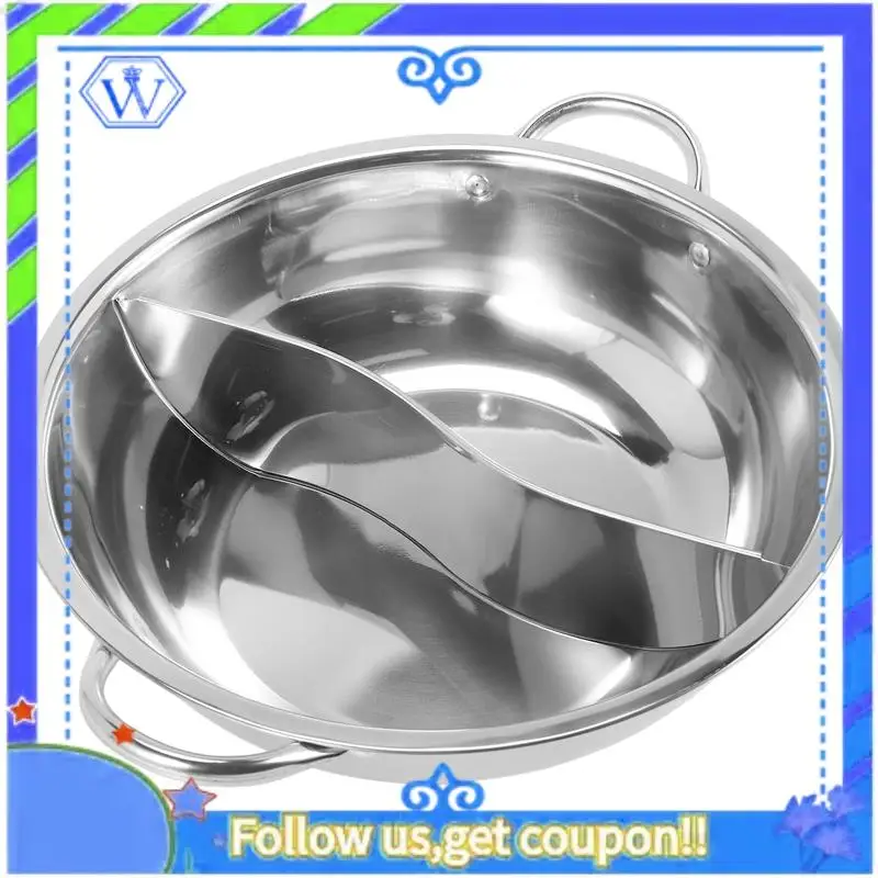Easy To Use 28Cm Hot Pot Twin Divided Stainless Steel 28Cm Cookware Hot Pot Ruled Compatible Soup Stock Pots Home Kitchen
Easy To Use 28Cm Hot Pot Twin Divided Stainless Steel 28Cm Cookware Hot Pot Ruled Compatible Soup Stock Pots Home Kitchen