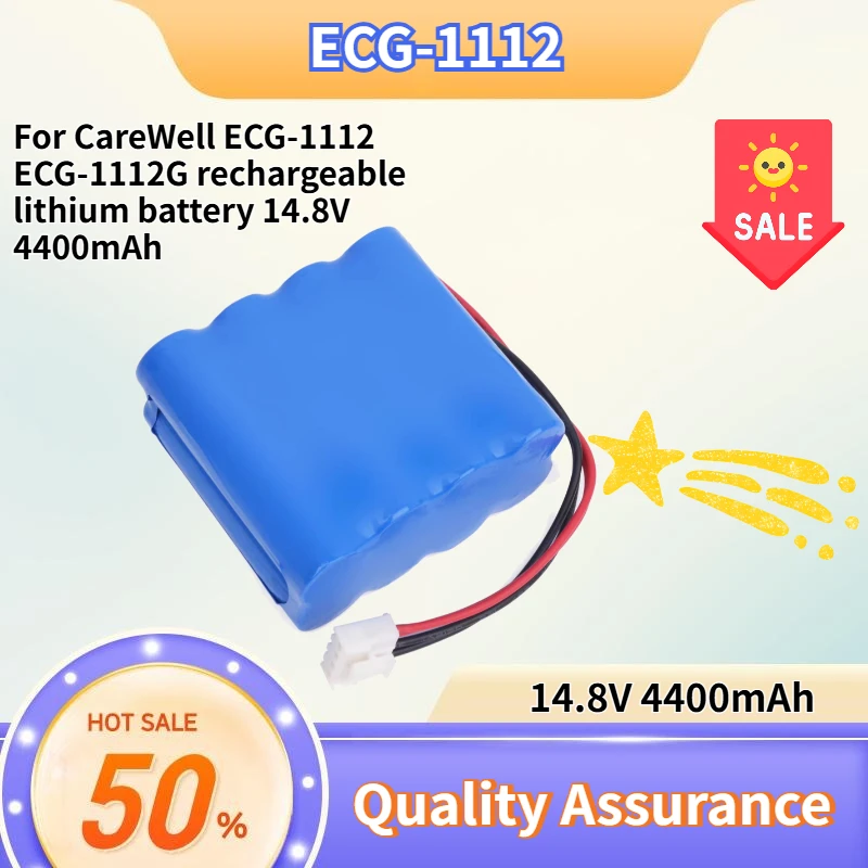 High Quality 14.8V 4400mAh Rechargeable Lithium Battery Compatible with CareWell ECG-1112 ECG-1112G
High Quality 14.8V 4400mAh Rechargeable Lithium Battery Compatible with CareWell ECG-1112 ECG-1112G