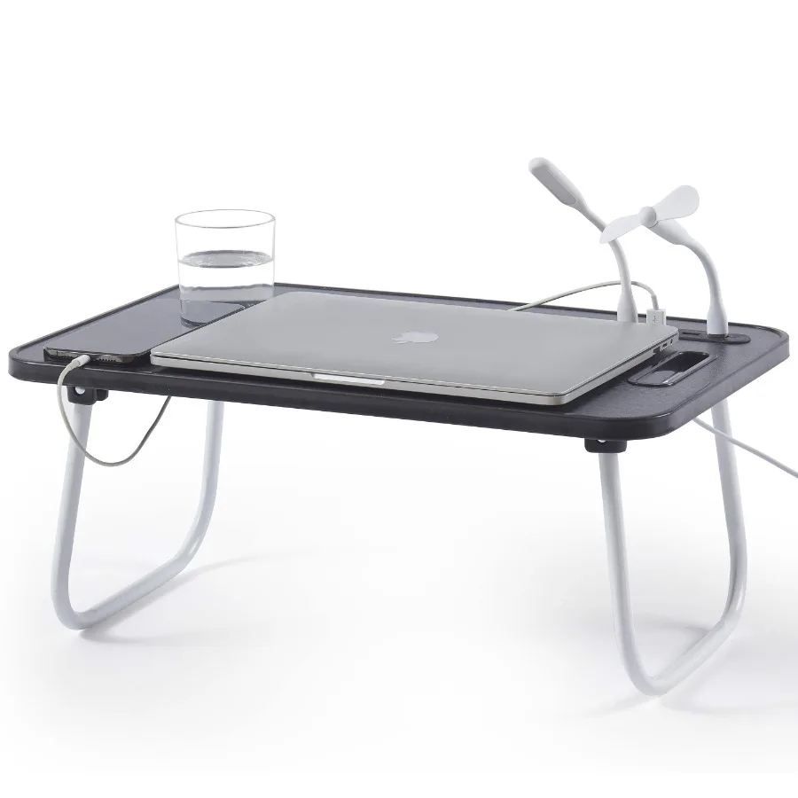 Foldable Lap Desk with USB Ports Portable and Lightweight Laptop Desk for Bed and Couch - Ideal for Working Reading or Eating S
Foldable Lap Desk with USB Ports Portable and Lightweight Laptop Desk for Bed and Couch - Ideal for Working Reading or Eating S