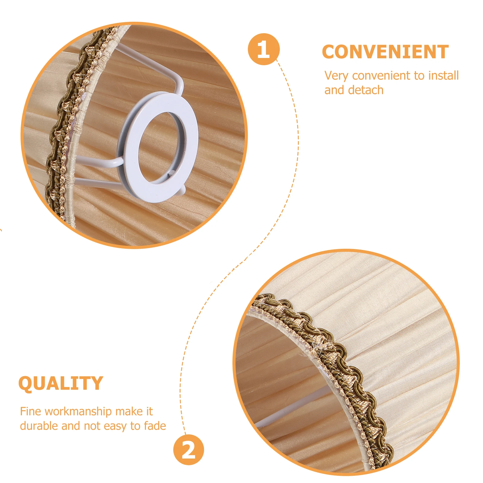 1pc Retro Fabric Lampshade Pleated Lace Dust Cover For Table Lamp Ceiling Light Home Decoration Lamp Chimney
1pc Retro Fabric Lampshade Pleated Lace Dust Cover For Table Lamp Ceiling Light Home Decoration Lamp Chimney