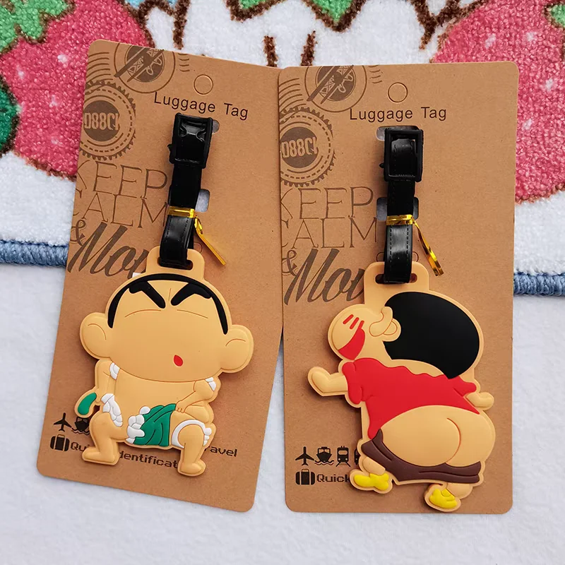 Anime Crayon Shin-Chan Suitcase Id Tag Cartoon Portable Travel Essential Luggage Tags For Backpack Baggage Decoration Label
Anime Crayon Shin-Chan Suitcase Id Tag Cartoon Portable Travel Essential Luggage Tags For Backpack Baggage Decoration Label
