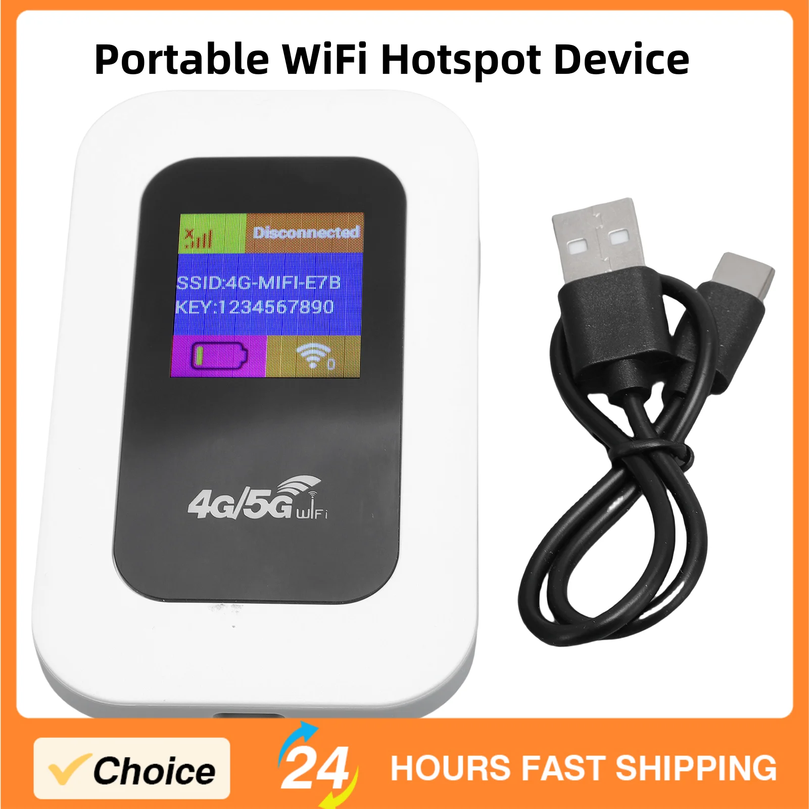 WiFi Hotspot Device 300Mbps 2100mAh Battery High Speed 4G Portable Wireless Network Device for Travel Camping Pocket WiFi Device 
WiFi Hotspot Device 300Mbps 2100mAh Battery High Speed 4G Portable Wireless Network Device for Travel Camping Pocket WiFi Device