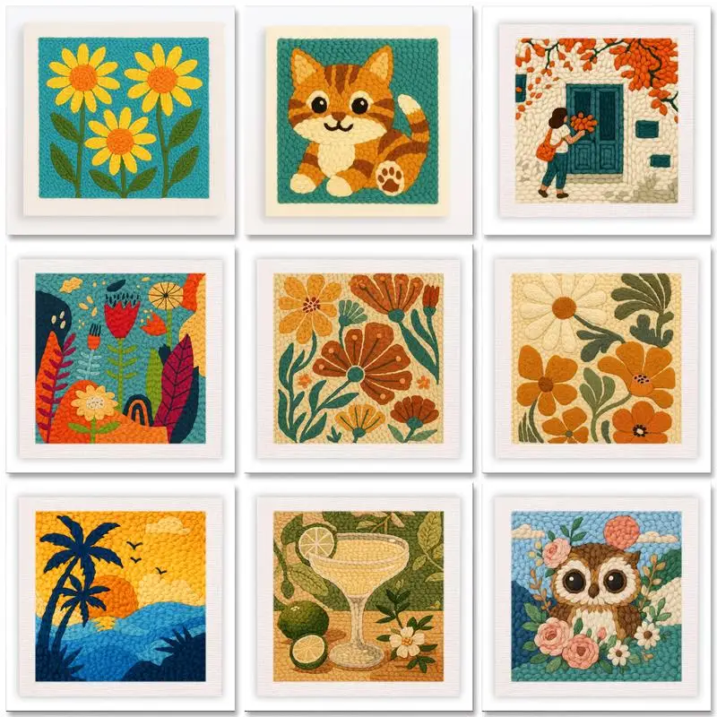 SDOYUNO Flower Punch Needle Kits With Frame for Beginners Adults Punch Needle Embroidery Set Animal Craft DIY Wall Art Gift
SDOYUNO Flower Punch Needle Kits With Frame for Beginners Adults Punch Needle Embroidery Set Animal Craft DIY Wall Art Gift