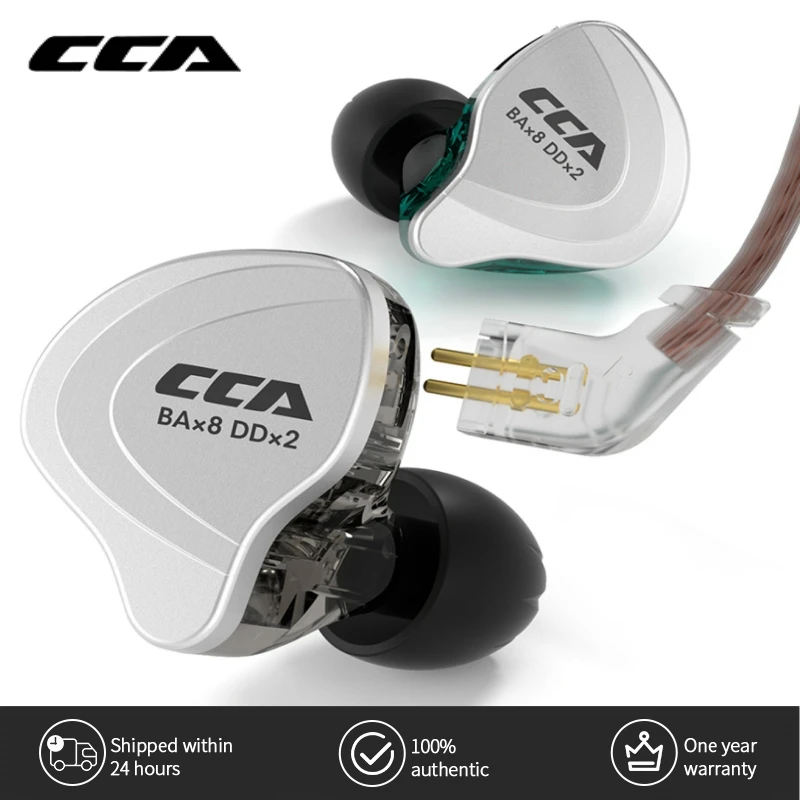 CCA C10 4BA+1DD Hybrid In Ear Earphone Hifi Dj Monito Running Sports Earphone Cable 10 Drive Unit Headset Noise Cancelling
CCA C10 4BA+1DD Hybrid In Ear Earphone Hifi Dj Monito Running Sports Earphone Cable 10 Drive Unit Headset Noise Cancelling