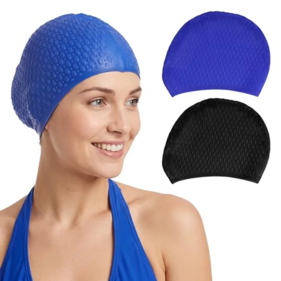 2 Pack Swim Cap for Women Men Adult, Silicone Swimming Caps for Short Long Hair Waterproof Swim Hats Bathing Caps
2 Pack Swim Cap for Women Men Adult, Silicone Swimming Caps for Short Long Hair Waterproof Swim Hats Bathing Caps