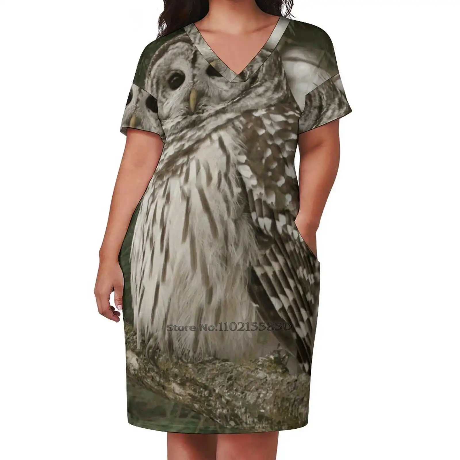 Big Beautiful Eyes Loose Pocket Dress Summer Sexy V Neck Dress Print Short Sleeve Dress Owl Portrait Owl Eyes Eyes Wildlife
Big Beautiful Eyes Loose Pocket Dress Summer Sexy V Neck Dress Print Short Sleeve Dress Owl Portrait Owl Eyes Eyes Wildlife