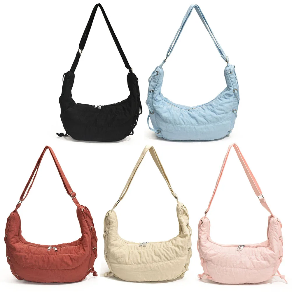 Women Stylish Dumpling Bag Large Capacity Fashion Shoulder Bag Adjustable Strap Crescent Crossbody Bag Outdoor Travel Bag
Women Stylish Dumpling Bag Large Capacity Fashion Shoulder Bag Adjustable Strap Crescent Crossbody Bag Outdoor Travel Bag