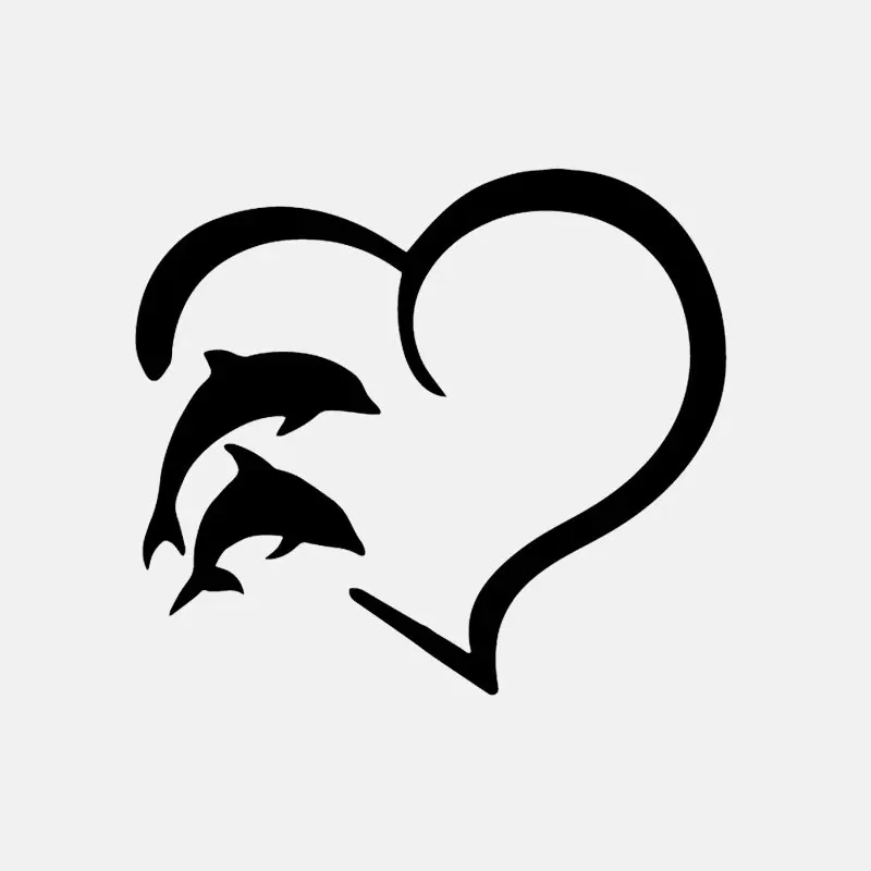 14.8CM*13.1CM Heart Outline Dolphin Bottlenose River Ocean Car Sticker Vinyl Decal Decor
14.8CM*13.1CM Heart Outline Dolphin Bottlenose River Ocean Car Sticker Vinyl Decal Decor