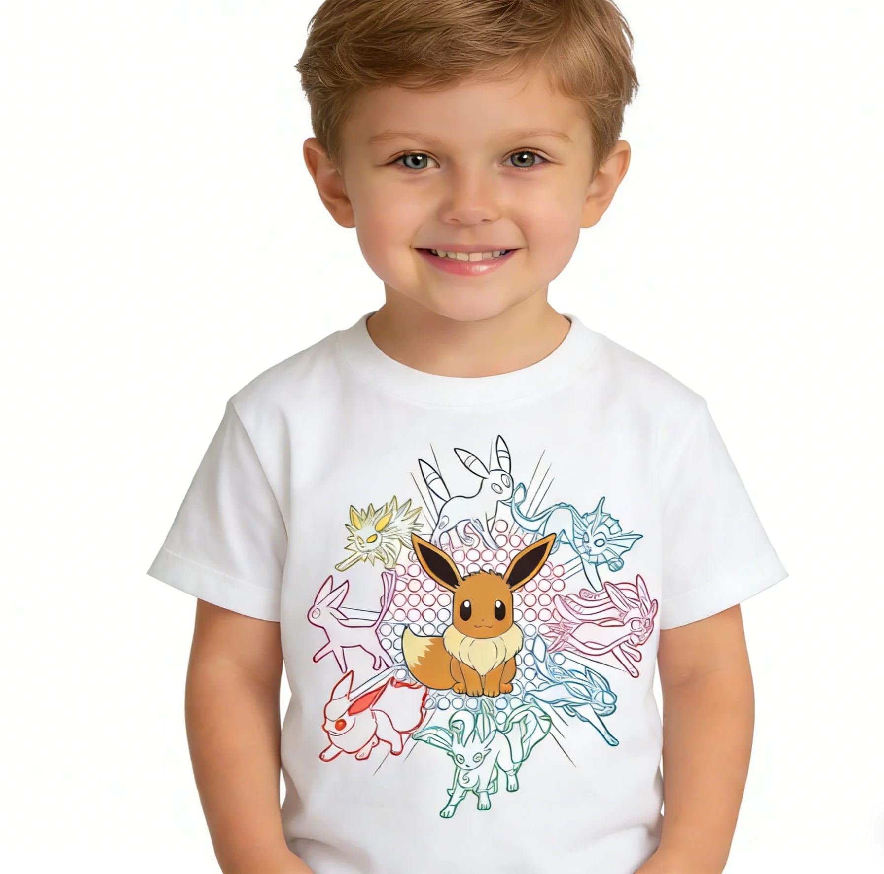 Pikachu Pokémon print children's T-shirt,cartoon anime short sleeved top,summer cotton comfortable street wear,parent-child wear
Pikachu Pokémon print children's T-shirt,cartoon anime short sleeved top,summer cotton comfortable street wear,parent-child wear
