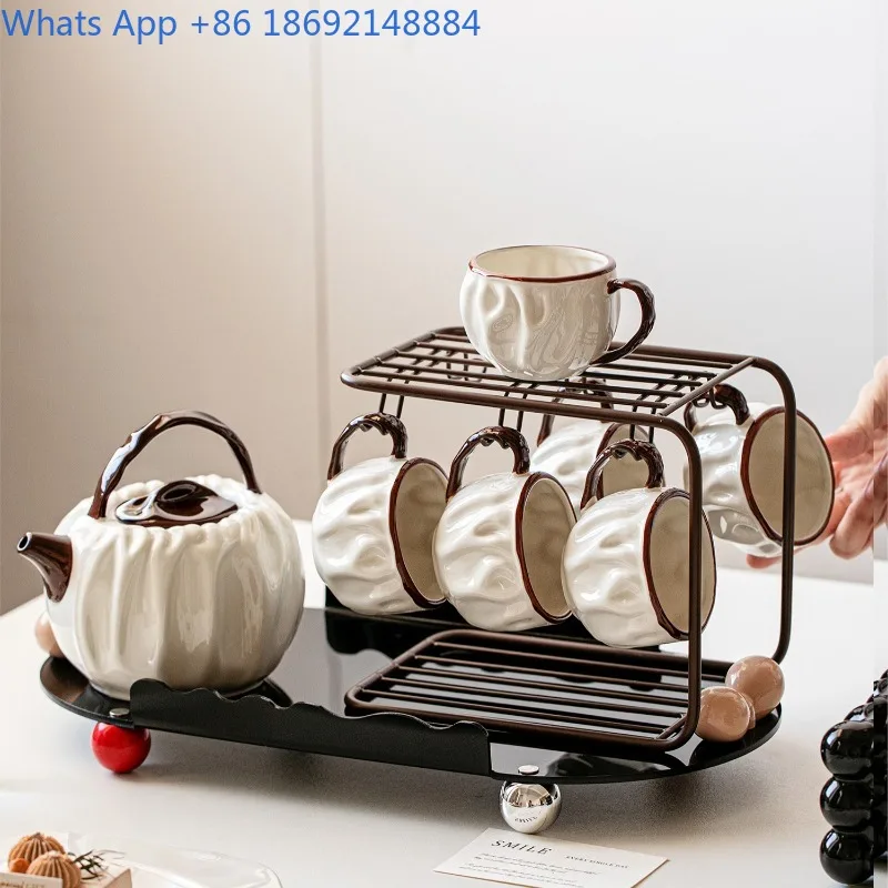Vintage Ceramic Tea Set Teapot Teacup Storage Set Antique Style Creative Drinking Cup for Home Use
Vintage Ceramic Tea Set Teapot Teacup Storage Set Antique Style Creative Drinking Cup for Home Use