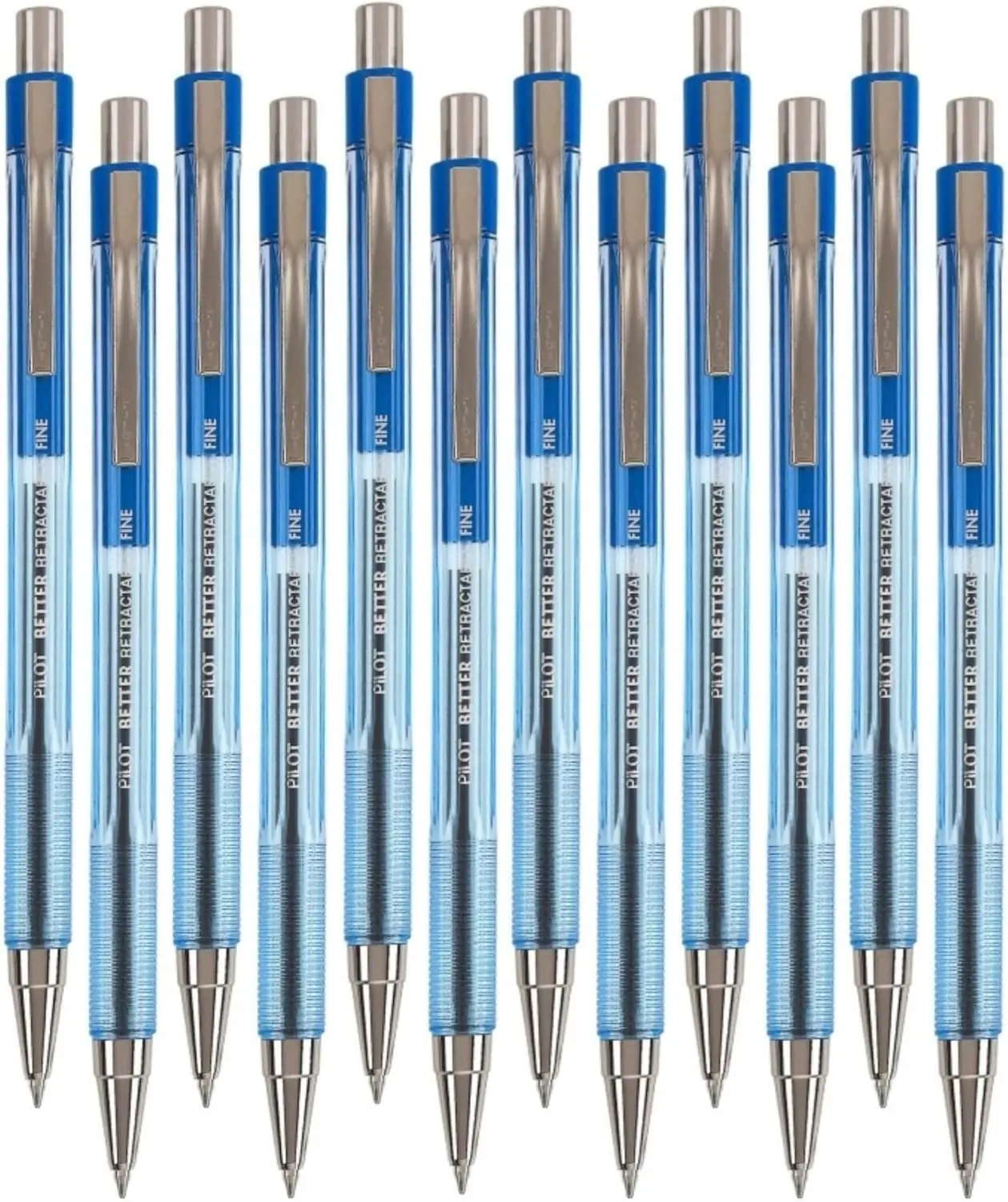 Pilot Better Retractable Ballpoint Pen , Blue Fine Point, 12-Count (30001)
Pilot Better Retractable Ballpoint Pen , Blue Fine Point, 12-Count (30001)