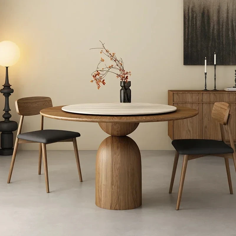 ML French-Style Light Retro Solid Wood round Table Household Round Turntable Dining Tables and Chairs Combination
ML French-Style Light Retro Solid Wood round Table Household Round Turntable Dining Tables and Chairs Combination