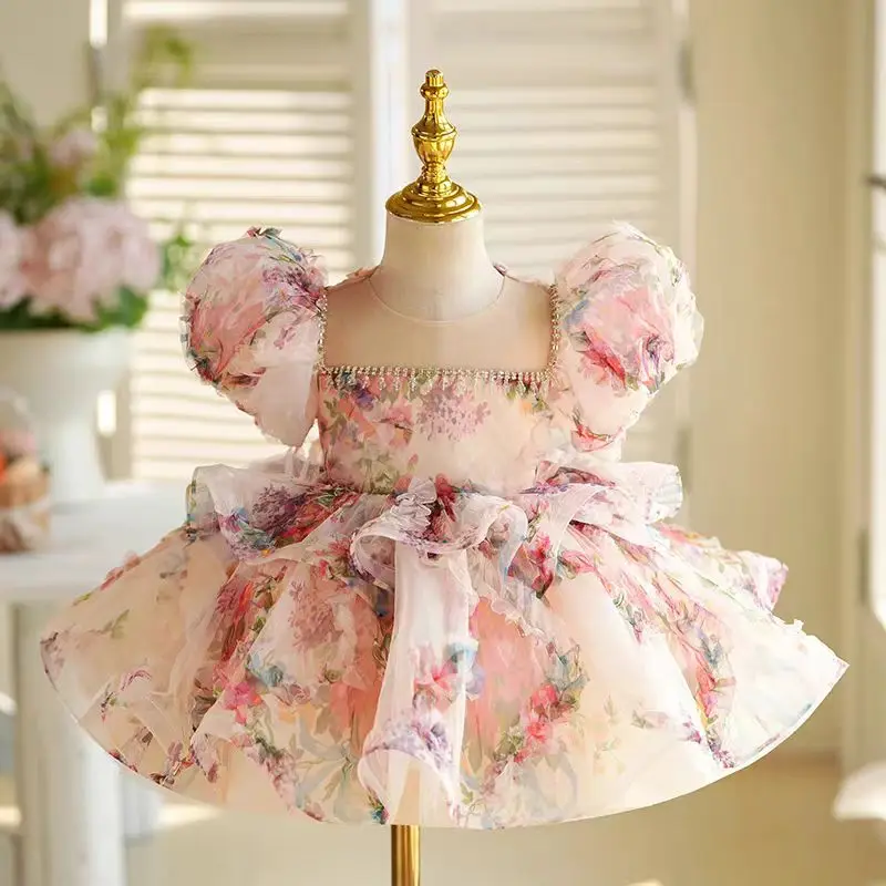 Dreamy Vow Lovely Floral Pink Girl Dress Puff Sleeves for Kids Princess Holiday Birthday Party Ball Gown J410
Dreamy Vow Lovely Floral Pink Girl Dress Puff Sleeves for Kids Princess Holiday Birthday Party Ball Gown J410
