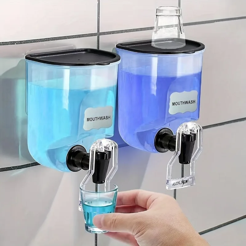 2 Durable Wall-Mounted Mouthwash Dispenser, 21 Oz Plastic Container, No Electricity Required, Bathroom Organization And Storage Additions
2 Durable Wall-Mounted Mouthwash Dispenser, 21 Oz Plastic Container, No Electricity Required, Bathroom Organization And Storage Additions