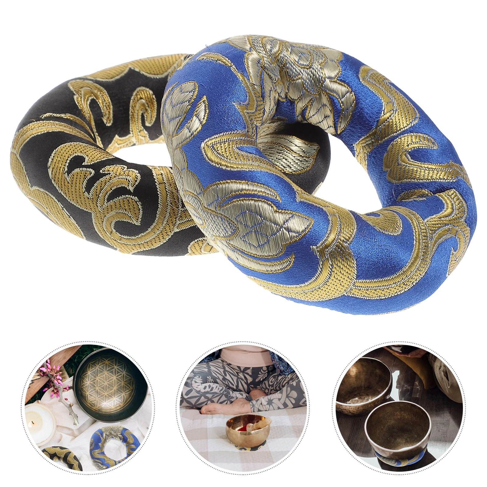2 Pcs Buddha Music Bowl Mat Singing Pads Tibetan Instruments Cushions Cotton Sound Supplies
2 Pcs Buddha Music Bowl Mat Singing Pads Tibetan Instruments Cushions Cotton Sound Supplies