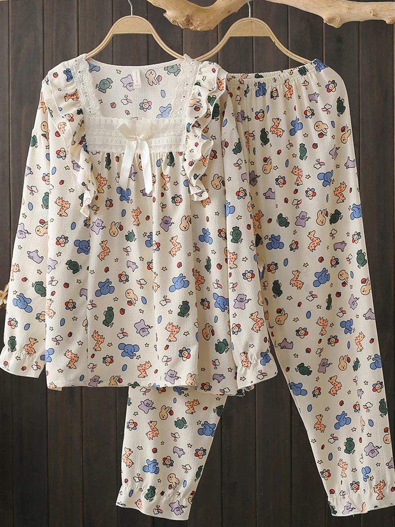 Autumn Large Size 240 Pounds Sweet Anti-Aging Square Collar Set High Waist Casual Pants Home Clothes Sleepwear Two-Piece Set
Autumn Large Size 240 Pounds Sweet Anti-Aging Square Collar Set High Waist Casual Pants Home Clothes Sleepwear Two-Piece Set