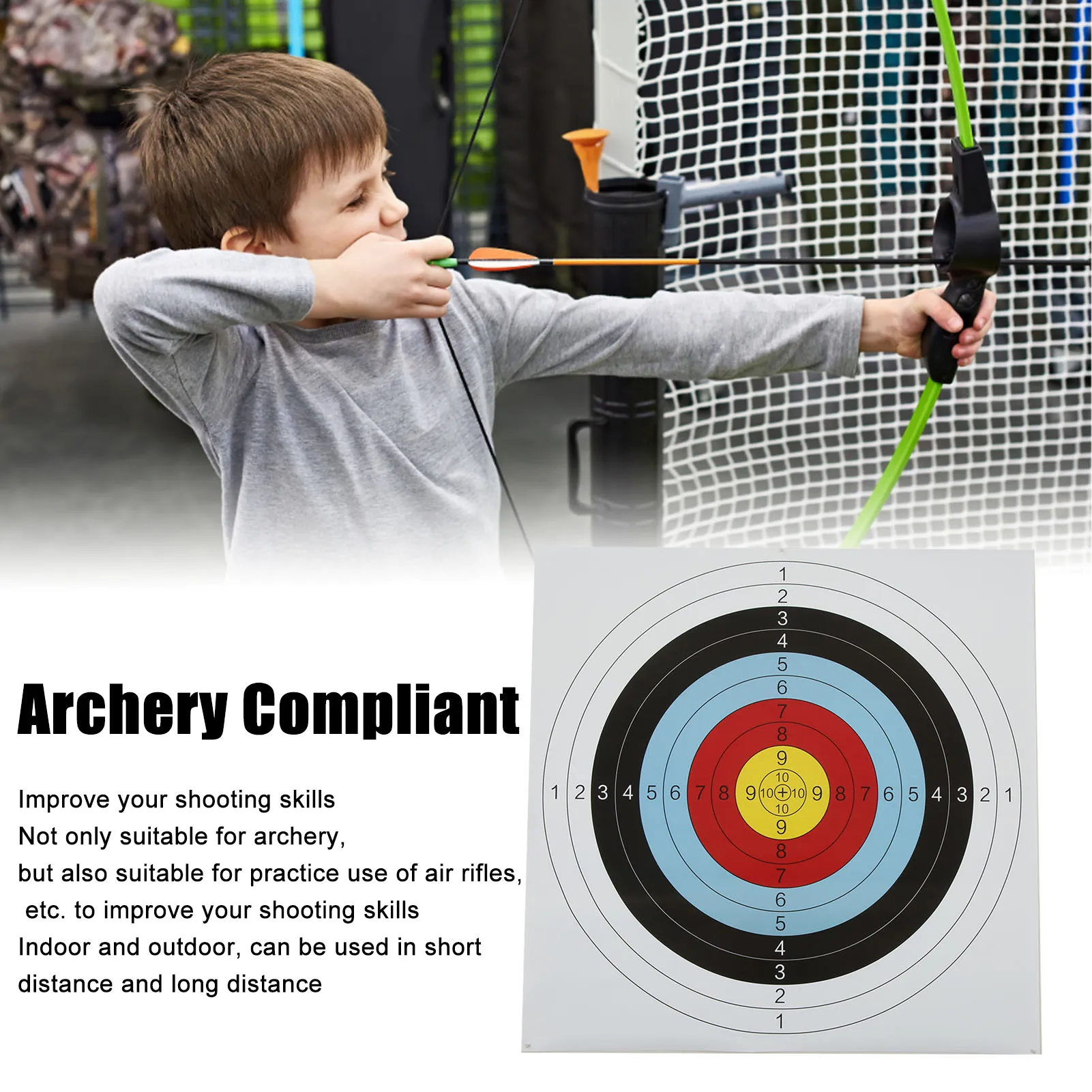 Shooting Practice Target Paper Improved Skills Archery Target Paper 30 Pack Standard Specifications 60cm for Hunting
Shooting Practice Target Paper Improved Skills Archery Target Paper 30 Pack Standard Specifications 60cm for Hunting