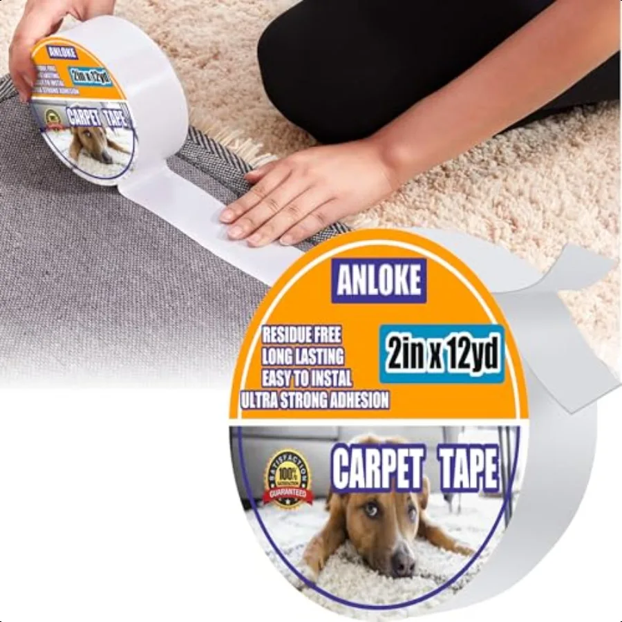 Double Sided Carpet Tape for Area Rugs Rug Tape 2 Inch x 12 Yards ResidueFree Heavy Duty Rug Tape Gripper for Hardwood Floors R
Double Sided Carpet Tape for Area Rugs Rug Tape 2 Inch x 12 Yards ResidueFree Heavy Duty Rug Tape Gripper for Hardwood Floors R