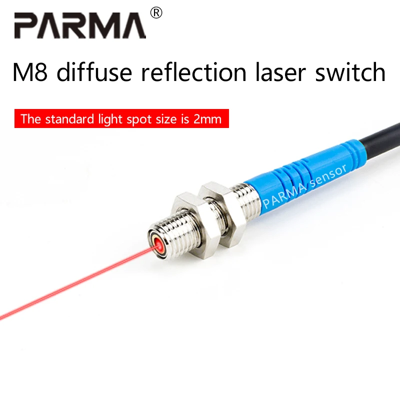 M8 laser sensor, diffuse reflection photoelectric switch sensor, infrared visible light induction switch, electric eye
M8 laser sensor, diffuse reflection photoelectric switch sensor, infrared visible light induction switch, electric eye