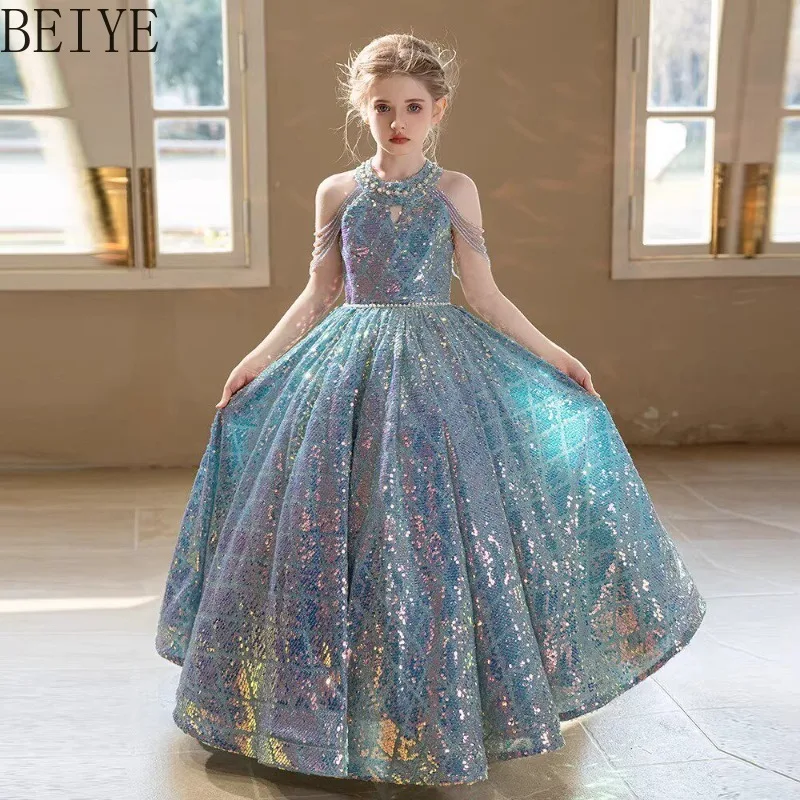 Sequins Flower Girl Princess Dress Light Luxury Birthday Host Walk Show Dress Children's Piano Watch Performance Costume
Sequins Flower Girl Princess Dress Light Luxury Birthday Host Walk Show Dress Children's Piano Watch Performance Costume