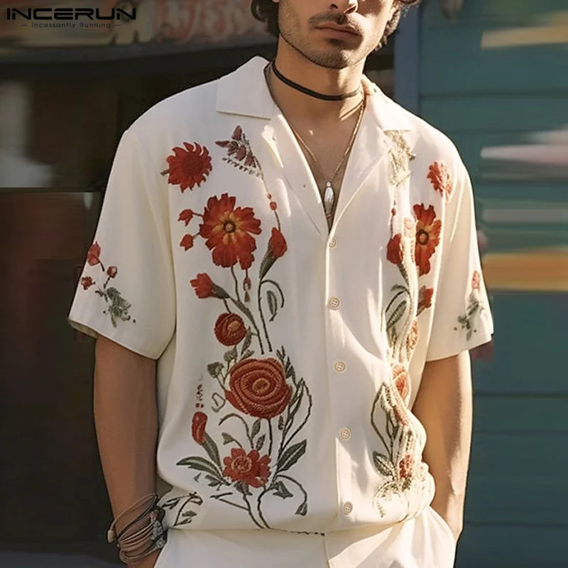 INCERUN Tops 2024 American Style Men's Fashion Printing Pattern Shirts Casual Streetwear Summer Lapel Short Sleeved Blouse S-5XL
INCERUN Tops 2024 American Style Men's Fashion Printing Pattern Shirts Casual Streetwear Summer Lapel Short Sleeved Blouse S-5XL